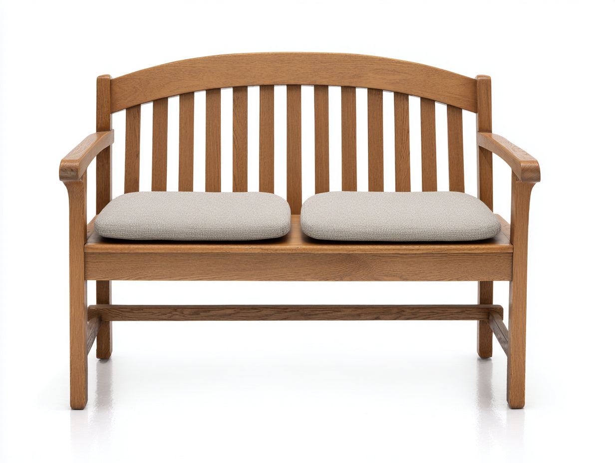 Bancos de jardín de madera 128x58x90 cm - marrón - estilo clásico para exterior
