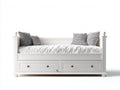 Sofás cama de madera 210x96x92 cm - blanco - estilo clásico con almacenaje