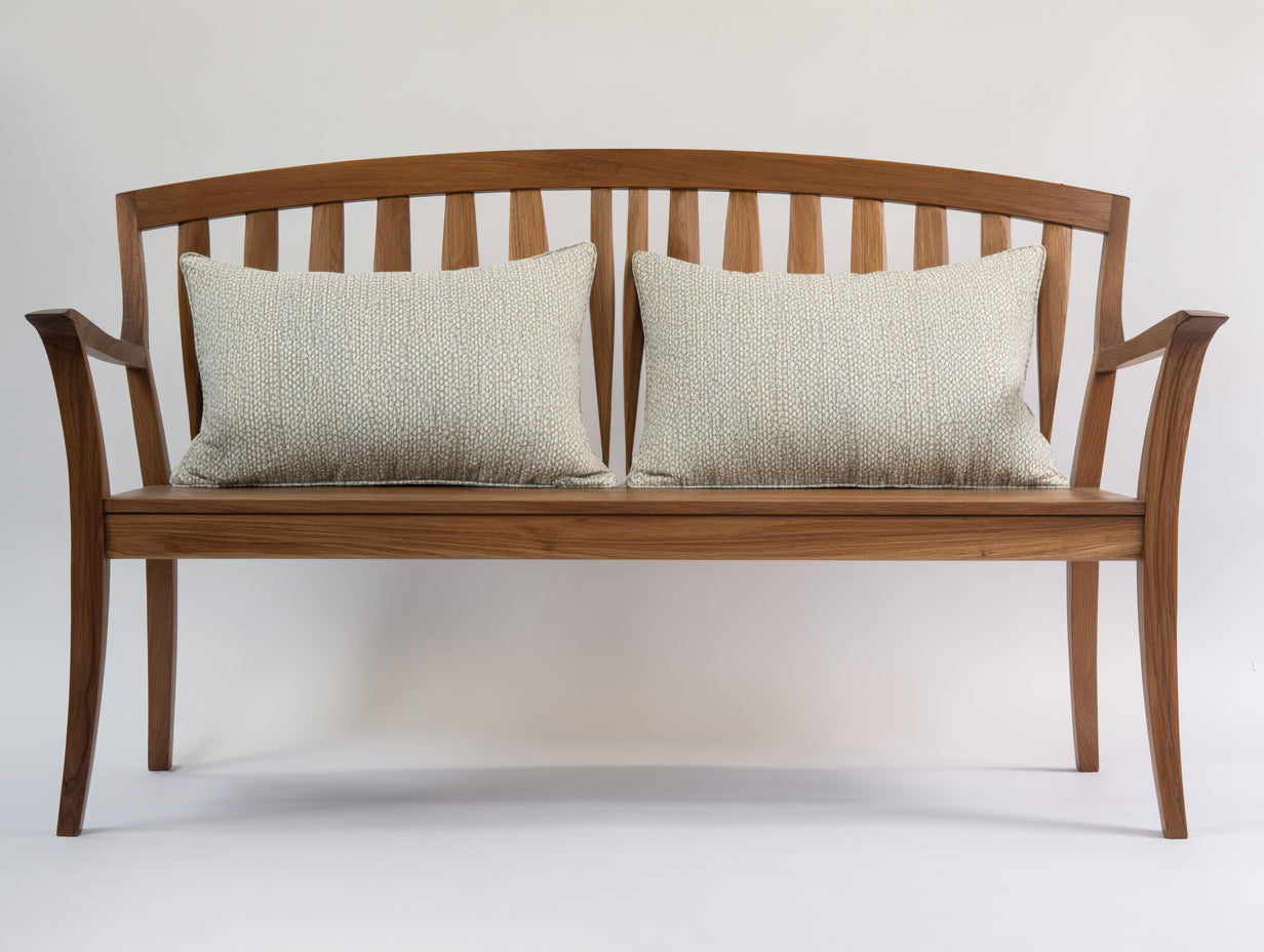 Banco de jardín madera maciza 160x60x90 cm - Marrón - Estilo contemporáneo