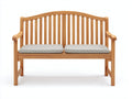 Banco de jardín madera maciza 150x55x85 cm - Natural - Estilo moderno