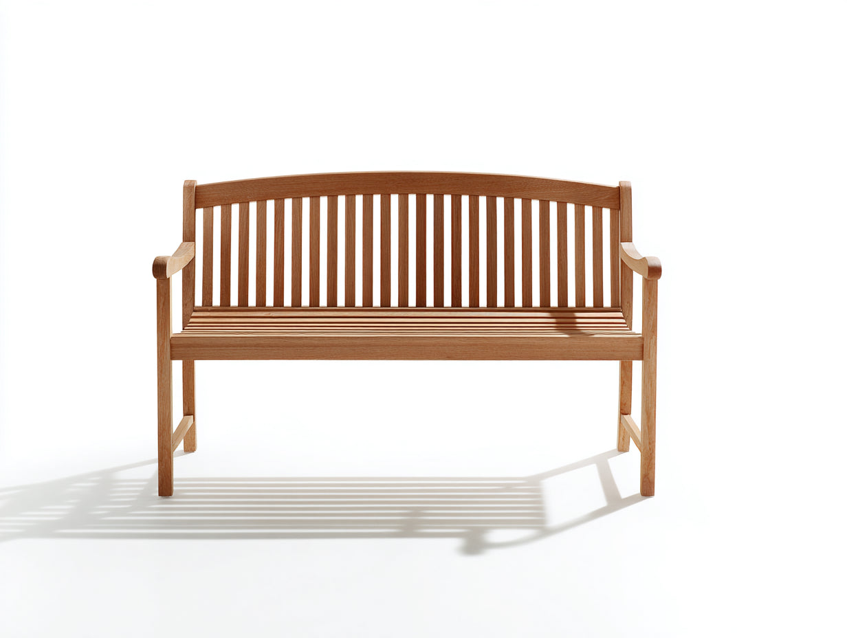 Bancos de jardín de madera 155x58x90 cm - marrón - estilo clásico para exterior