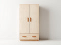 Armarios de madera 86x50x180 cm color pino natural para dormitorio - diseño moderno