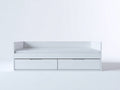 Sofás cama de madera 205x96x78 cm - blanco - diseño moderno con cajones