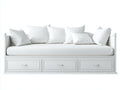 Sofás cama de madera 204x88x84 cm blanco para dormitorio - diseño clásico