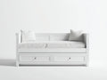 Sofás cama madera 200x100x100 cm - Blanco - Estilo clásico